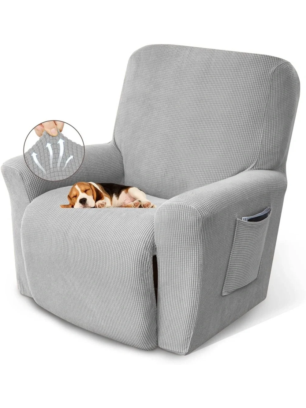 Silver recliner cover NEW